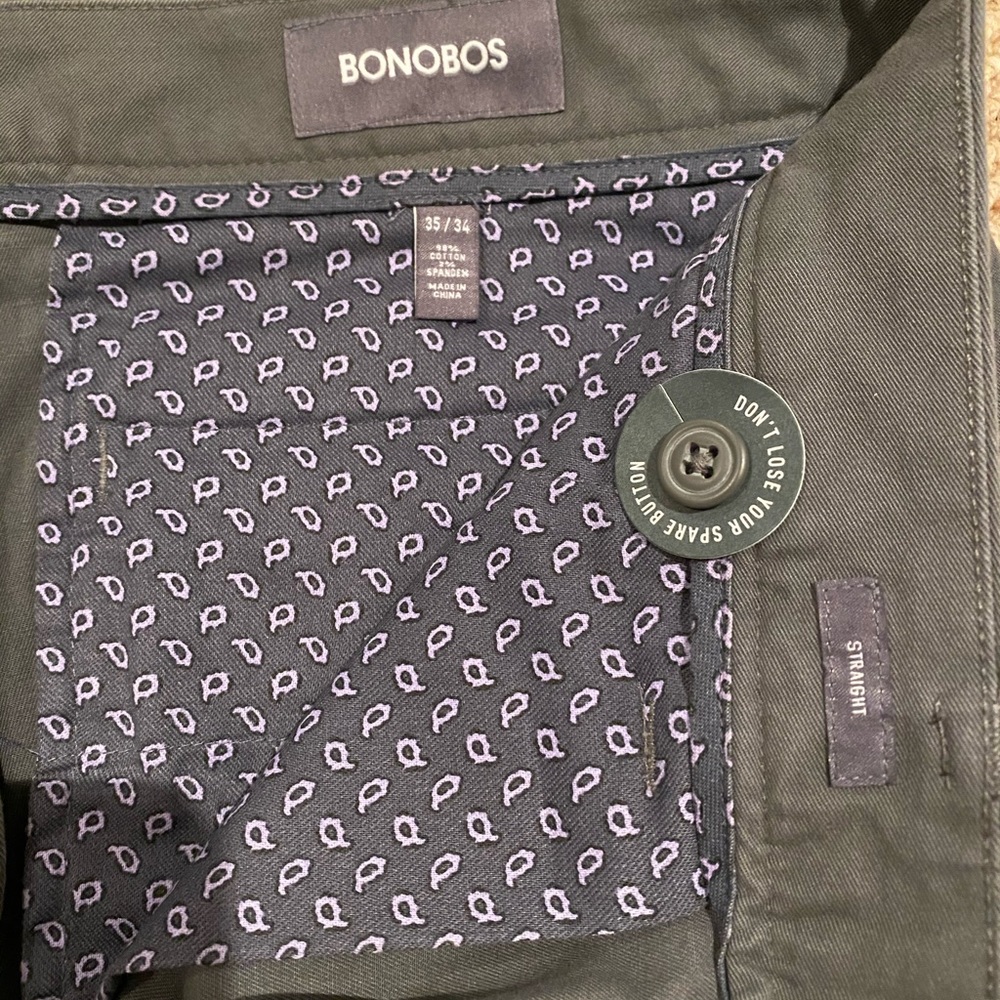 Bonobos grey 35/34 straight leg